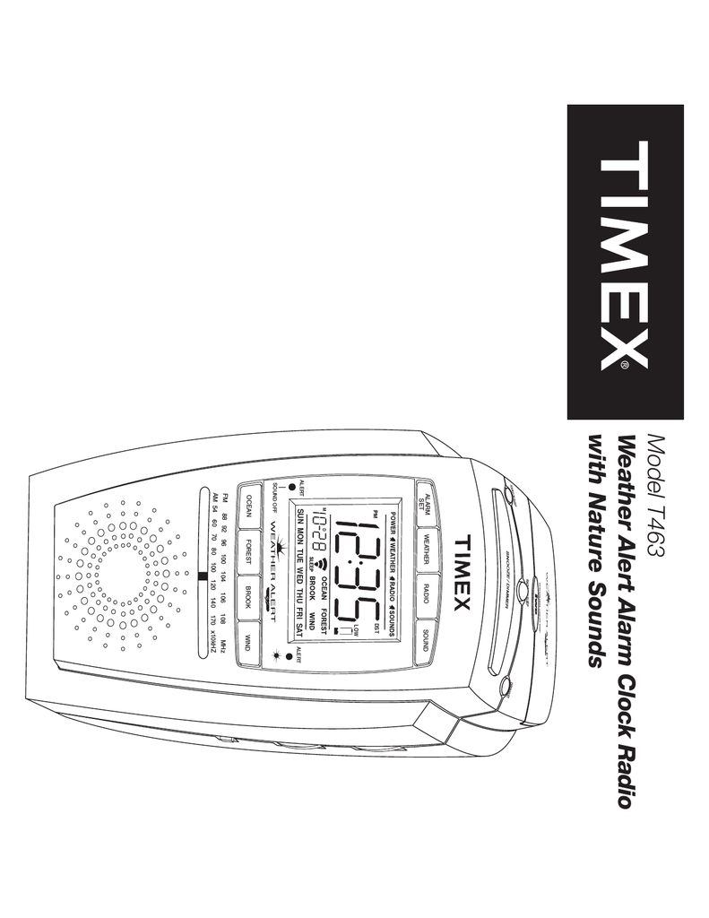 timex alarm clock radio t231y manual t235